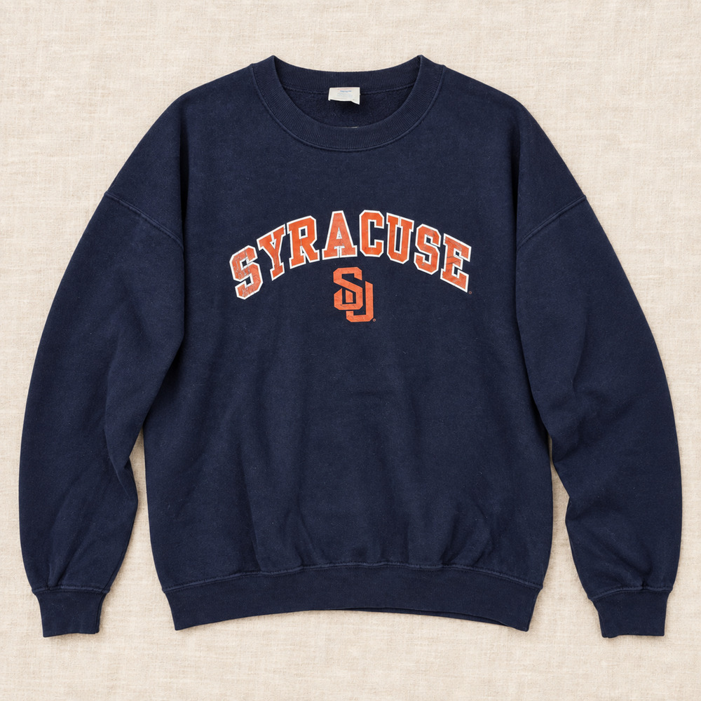 Syracuse Orange Jerzees Super Sweats Sweatshirt Navy XL NCAA